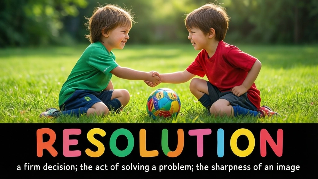 English Illustration for resolution